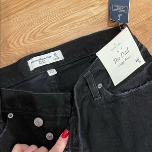 Black Abercrombie Curve Love jeans, new with tags